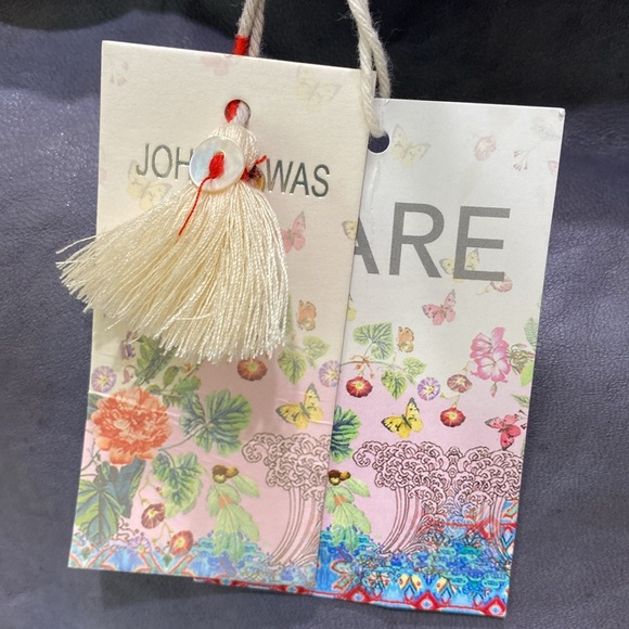 JOHNNY WAS “Vanessa” Blue (Altomare) Italian Leather Tote (NWT’s) - Picture 3 of 16